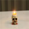 Halloween Ornament 2022,Skull Candle Holder Home Decoration Antique Tears Ornaments Columnar Candle Base Tea Wax Holder