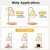 Electric Wax Melt Warmer Lamp Dimmable Fragrance Warmer Wax Candle Melter with 2 GU10 Bulbs 3-7in Adjustable Height 360º Rotatable