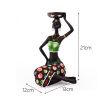 Halloween Ornament 2022,African Black Candle Holder Ornament Creative Resin Home Entrance Decoration