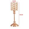 Luxury Crystal Metal Candle Holders Flowers Candlestick Glass Wedding Table Centerpiece Road Lead Candelabra Wedding Party Decor