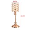 Luxury Crystal Metal Candle Holders Flowers Candlestick Glass Wedding Table Centerpiece Road Lead Candelabra Wedding Party Decor