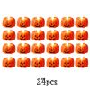 12/24pcs Halloween Pumpkin Candle Light Pumpkin Lantern Lamp Ornaments Ghost Festival Props Halloween Party Supplies Home Decor