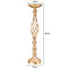 Gold/Silver Wedding Candle Holders Decor Table Centerpiece Pillar Flower Vase Rack Stand Road Lead Floral Bouquet Party Supplies