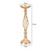 Gold/Silver Wedding Candle Holders Decor Table Centerpiece Pillar Flower Vase Rack Stand Road Lead Floral Bouquet Party Supplies