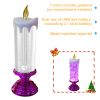 1pc Christmas Colorful Dream Crystal Candle Light LED Glitter Flameless Candles 7 Color Changing Romantic Light Party Home Decor