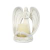 Nordic Style Resin Angel Electronic Candle Holder Living Room Church Decorations