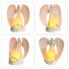 Nordic Style Resin Angel Electronic Candle Holder Living Room Church Decorations