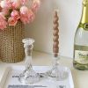 Glass Candle Holder Candlestick Wedding Centerpiece Candle Holders Romantic Wedding Centerpieces For Tables Wedding Home Decor